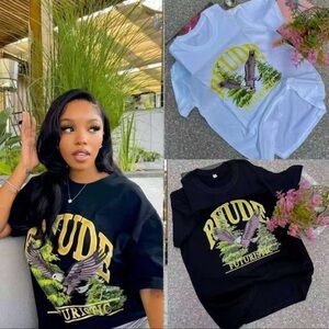 Color Splash Short Sleeve Tees - Black and White